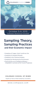Colorado School of Mines Sampling Course 2015